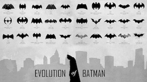 évolution du logo de Batman